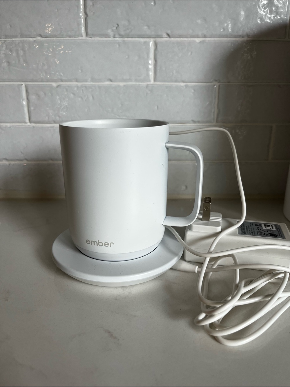 Ember White Temperature Control Mug with Charging Coaster